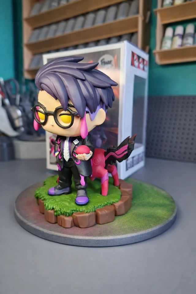 Custom Corbeau Pokemon Legends Az Funko Pop Figure – Handmade Anime Collectible