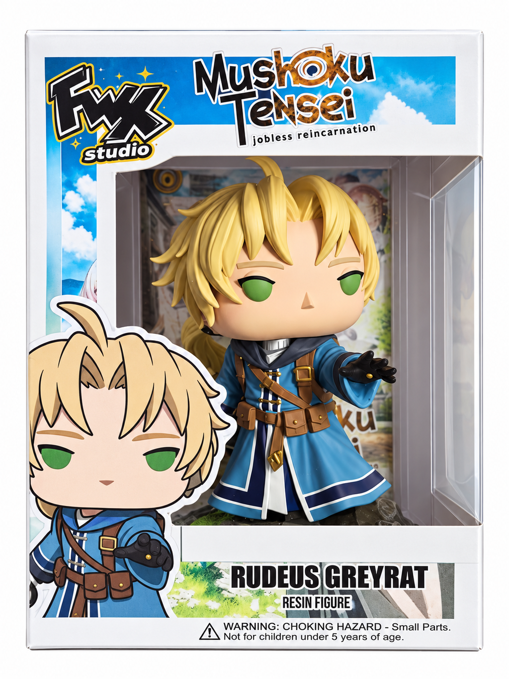 Custom Rudeus Greyrat Mushoku Tensei Funko Pop Figure – Handmade Anime Collectible