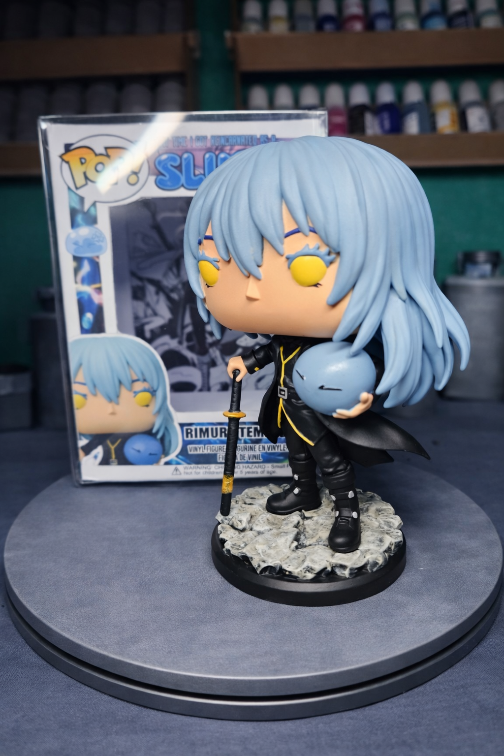 Custom Rimuru Tempest That time I got reincarnated as a slime Funko Pop Figure – Handmade Anime Collectible