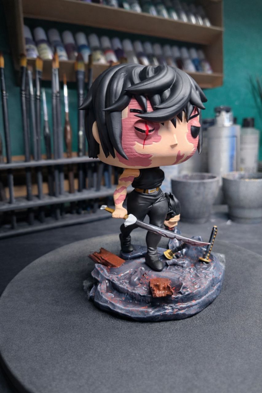 Custom Maki Zenin Jujutsu Kaisen Funko Pop Figure – Handmade Anime Collectible
