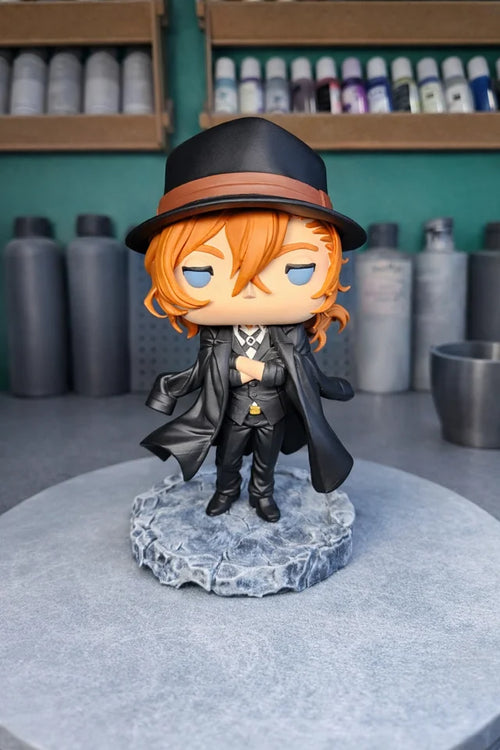 Custom Chuuya Nakahara Bungo Stray Dogs Funko Pop Figure – Handmade Anime Collectible