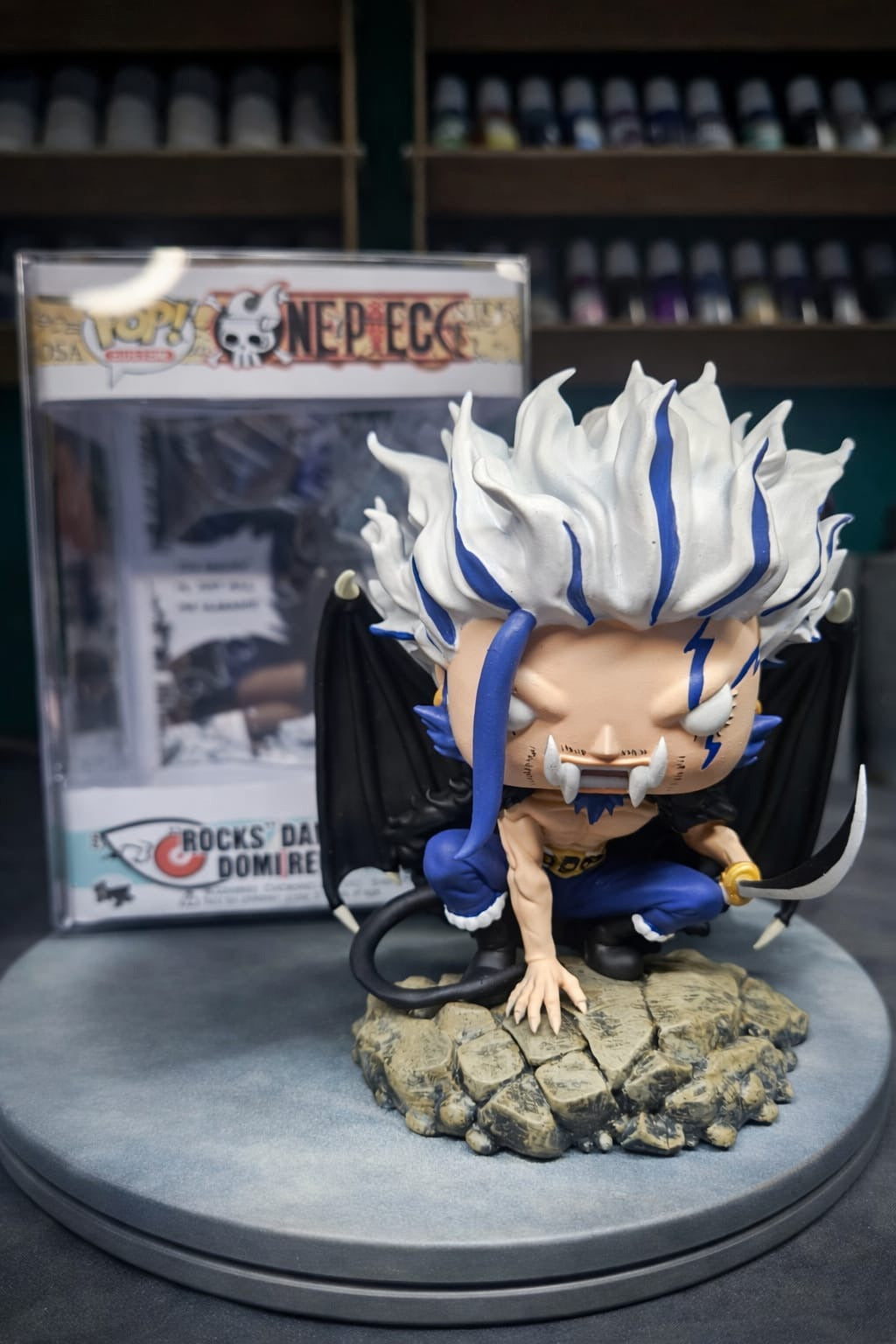 Custom Rocks D. Xebec One Piece  Funko Pop Figure – Handmade Anime Collectible