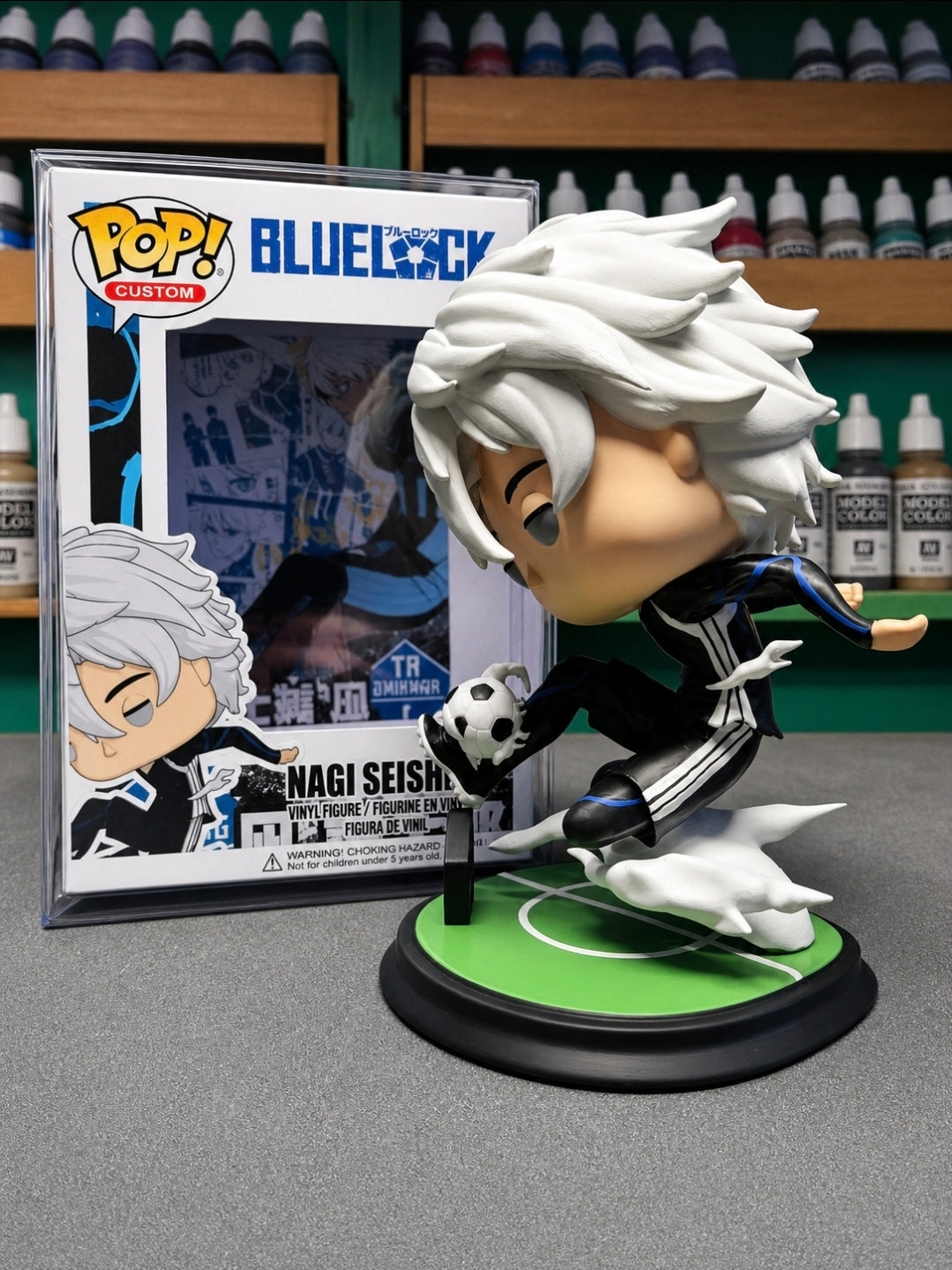 Custom Nagi Seshiro Blue Lock Funko Pop Figure – Handmade Anime Collectible