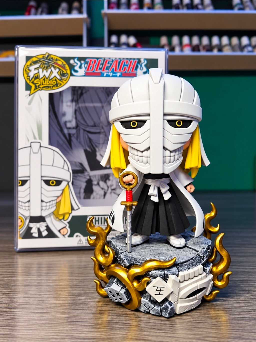 Shinji hirako hollow mask bleach custom anime figure collectible