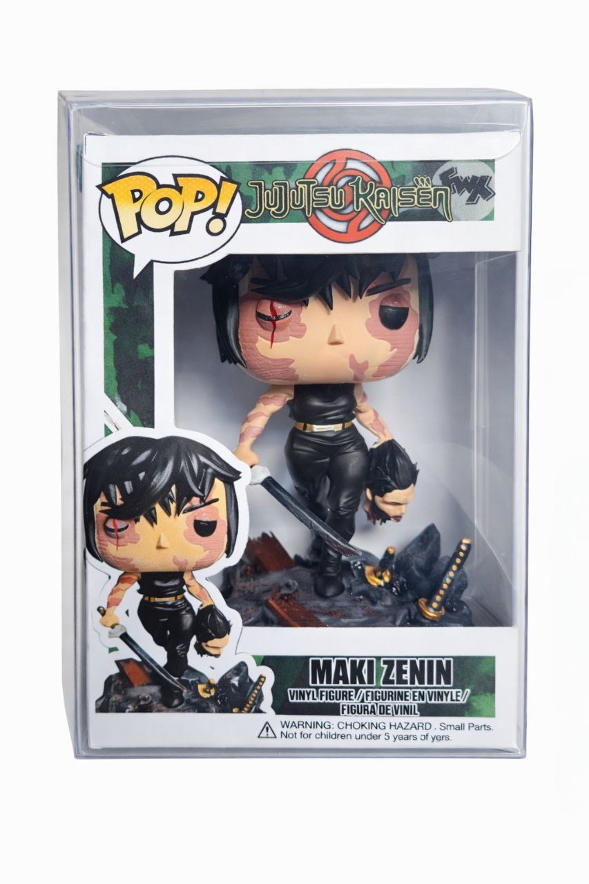 Custom Maki Zenin Jujutsu Kaisen Funko Pop Figure – Handmade Anime Collectible