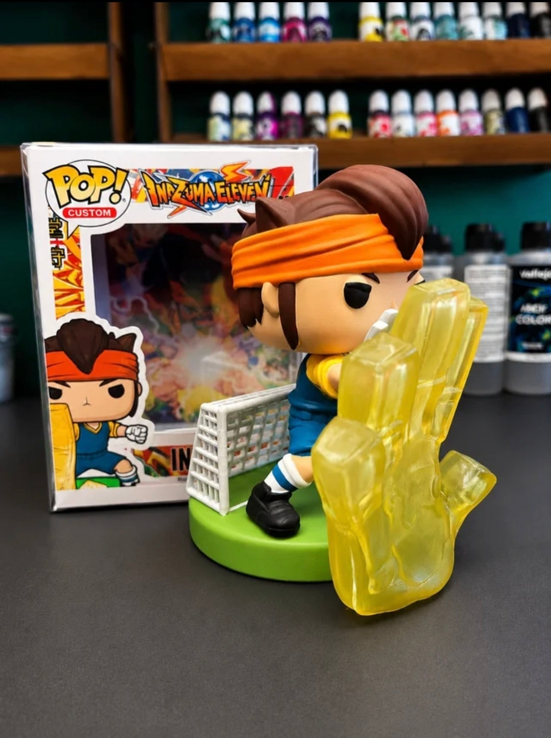 Custom Mark Evans Inazuma Eleven Funko Pop Figure – Handmade Anime Collectible