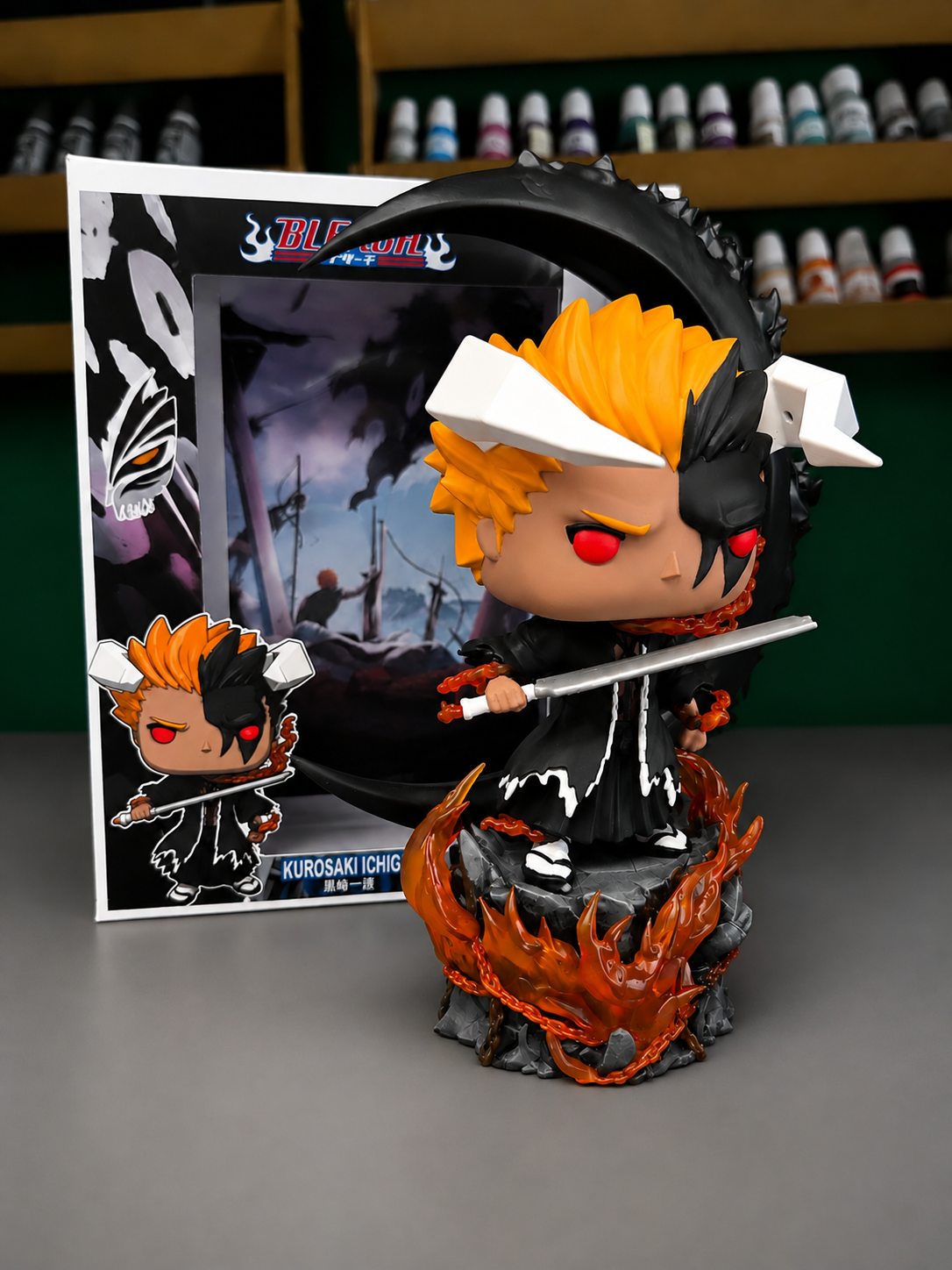 Ichigo Bankai Blood chains Bleach Tywb custom anime figure collectible
