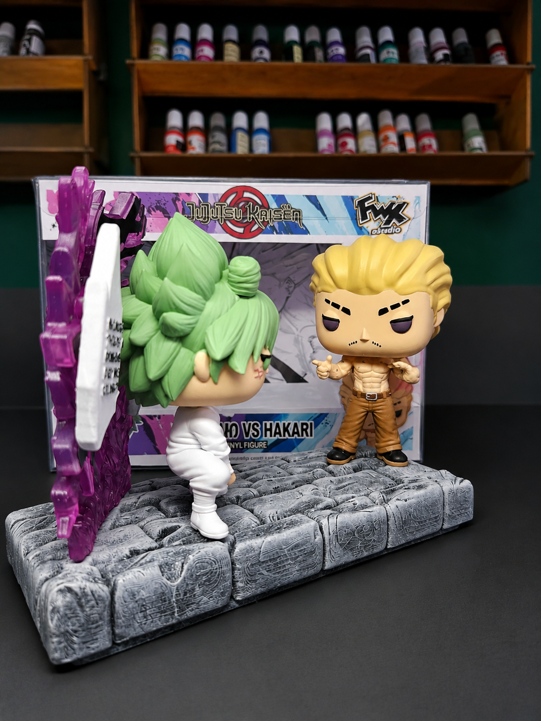 Kashimo Vs Hakari jujutsu kaisen custom resin figure collectible