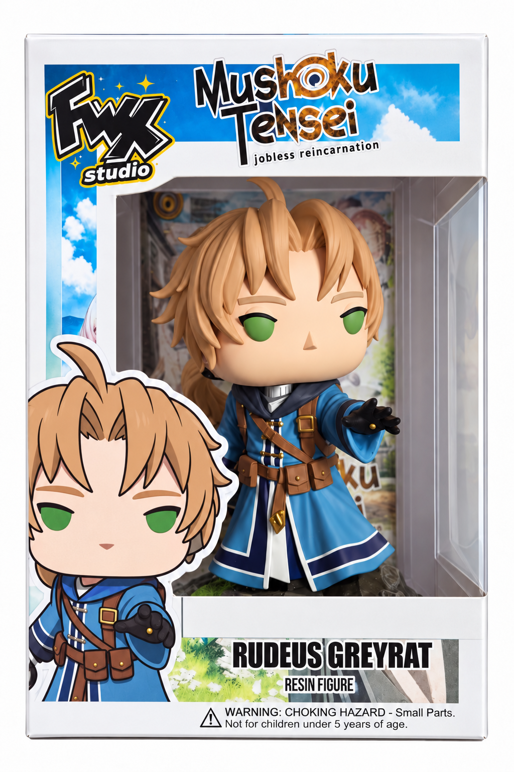 Custom Rudeus Greyrat Mushoku Tensei Funko Pop Figure – Handmade Anime Collectible