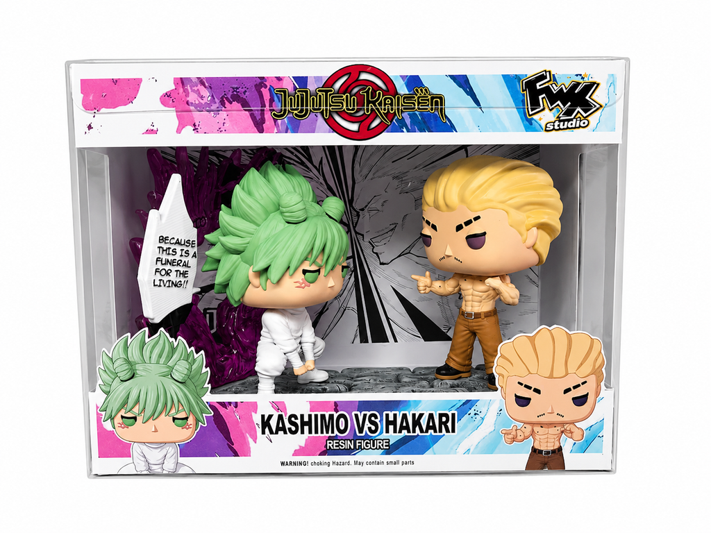 Kashimo Vs Hakari jujutsu kaisen custom resin figure collectible