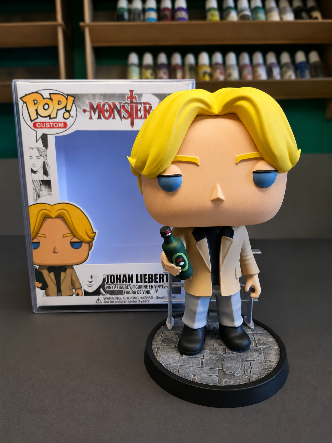 Johan Liebert Custom Pop Figure - Monster Anime Collectible custom pop
