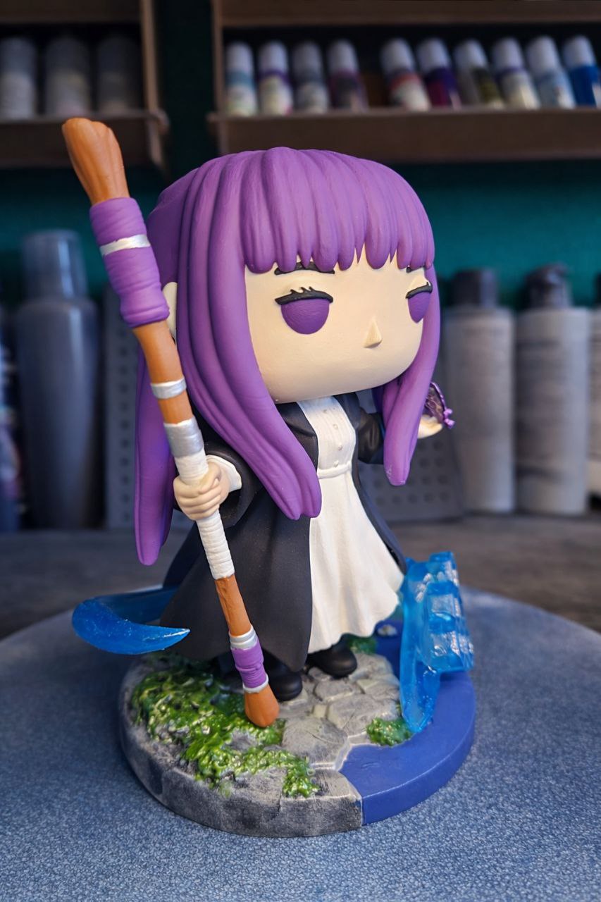 Custom Fern Frieren Funko Pop Figure – Handmade Anime Collectible