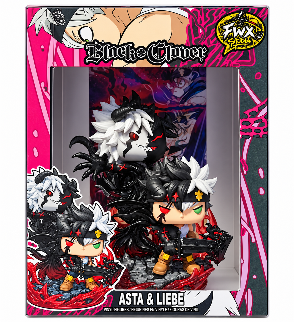 Asta & Liebe Black Clover custom anime figure collectible