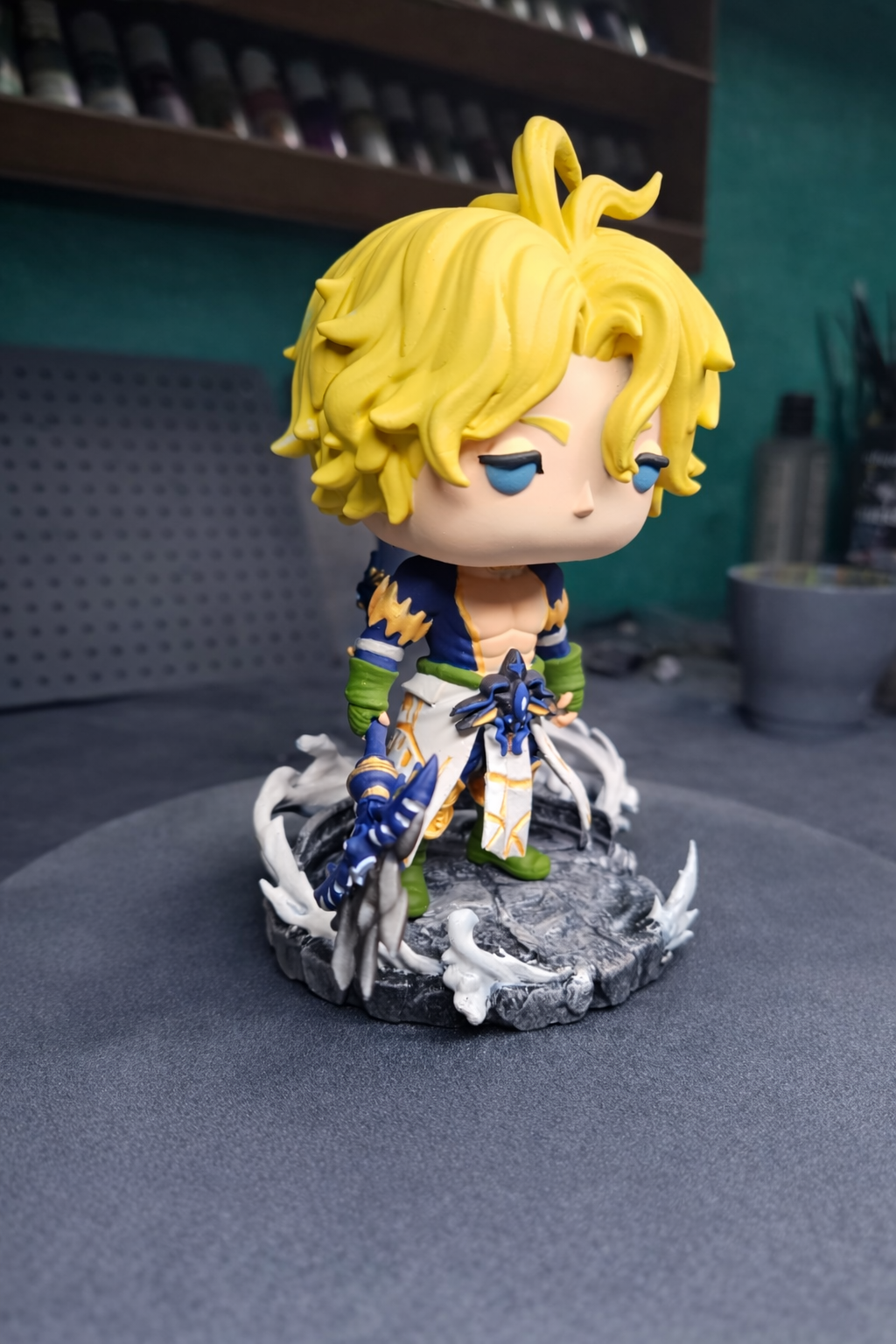 Custom Poseidon Record Of Ragnarok Funko Pop Figure – Handmade Anime Collectible