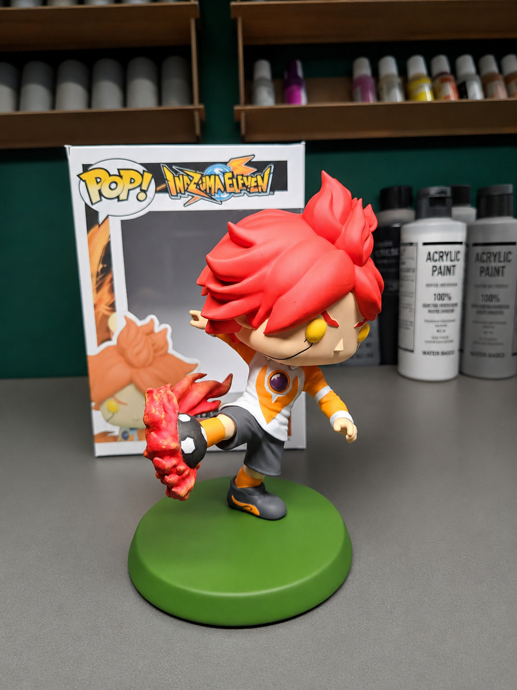 Custom Claude Beacons torch burn Inazuma Eleven Funko Pop Figure – Handmade Anime Collectible