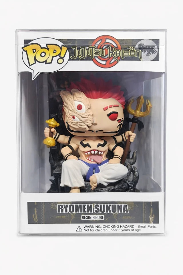 Custom Ryomen Sukuna Jujutsu Kaisen Funko Pop Figure – Handmade Anime Collectible