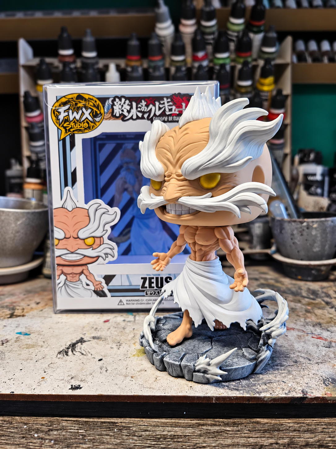 Zeus Record Of Ragnarok custom resin figure anime collectible