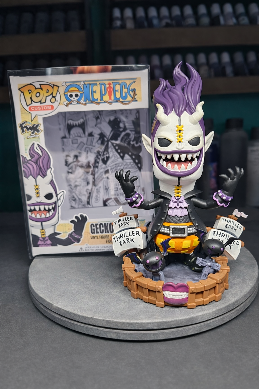 Gecko Moria Custom Figure - One piece Anime Collectible custom pop