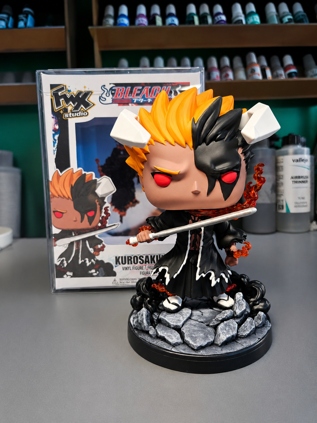 Kurosaki Ichigo bankai Blood chain bleach Tybw custom collectible resin figure