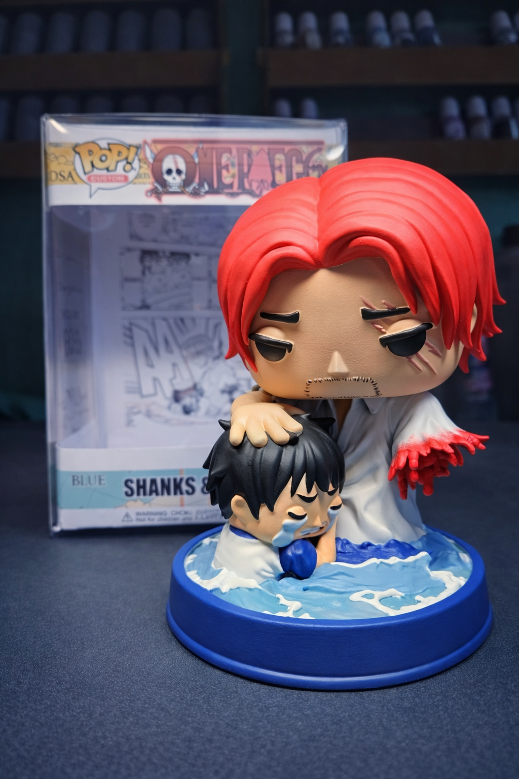 Shanks and Luffy Custom Figure – One Piece Anime Collectible custom pop