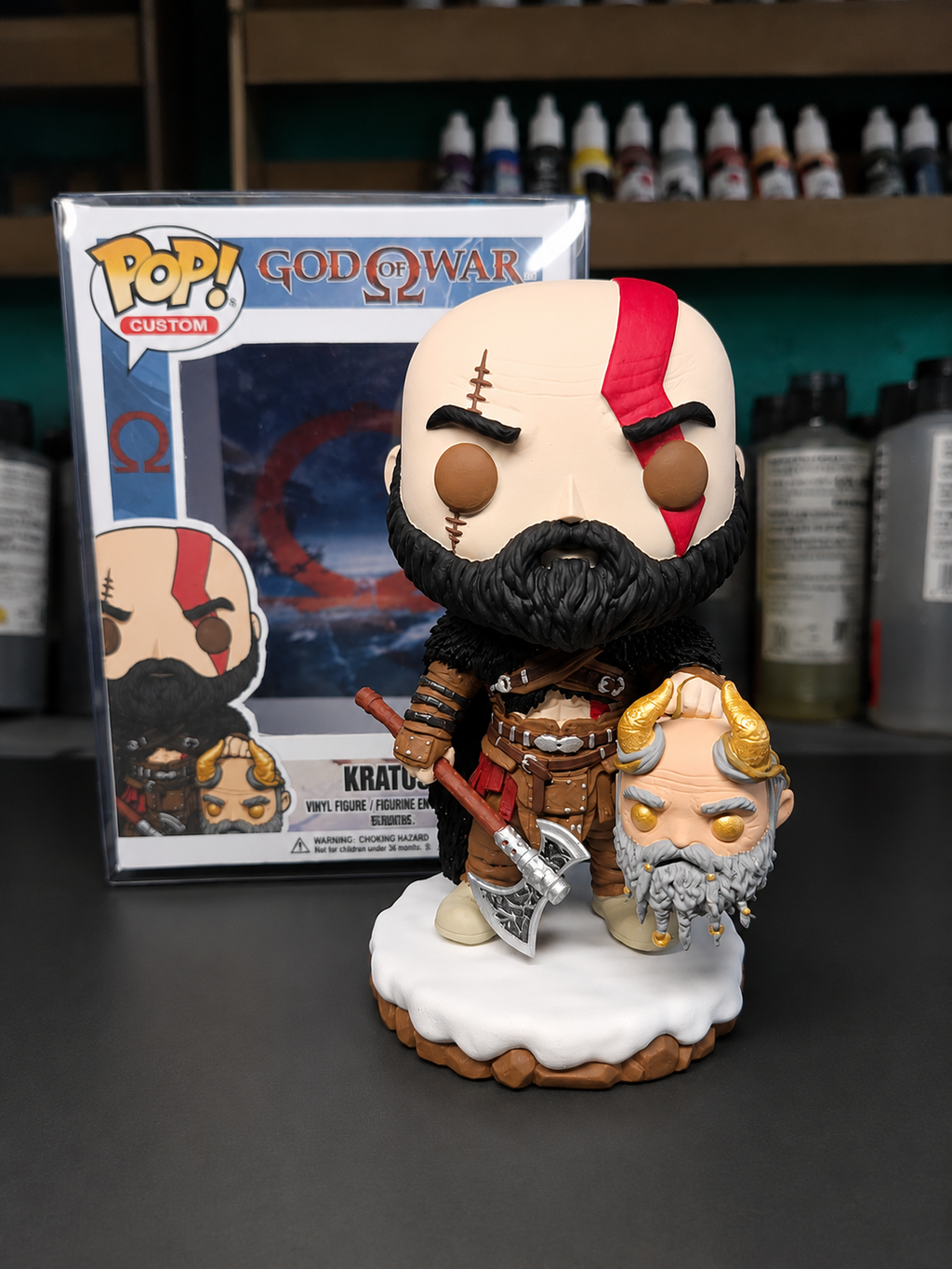 Kratos God Of War Custom Pop games collectible