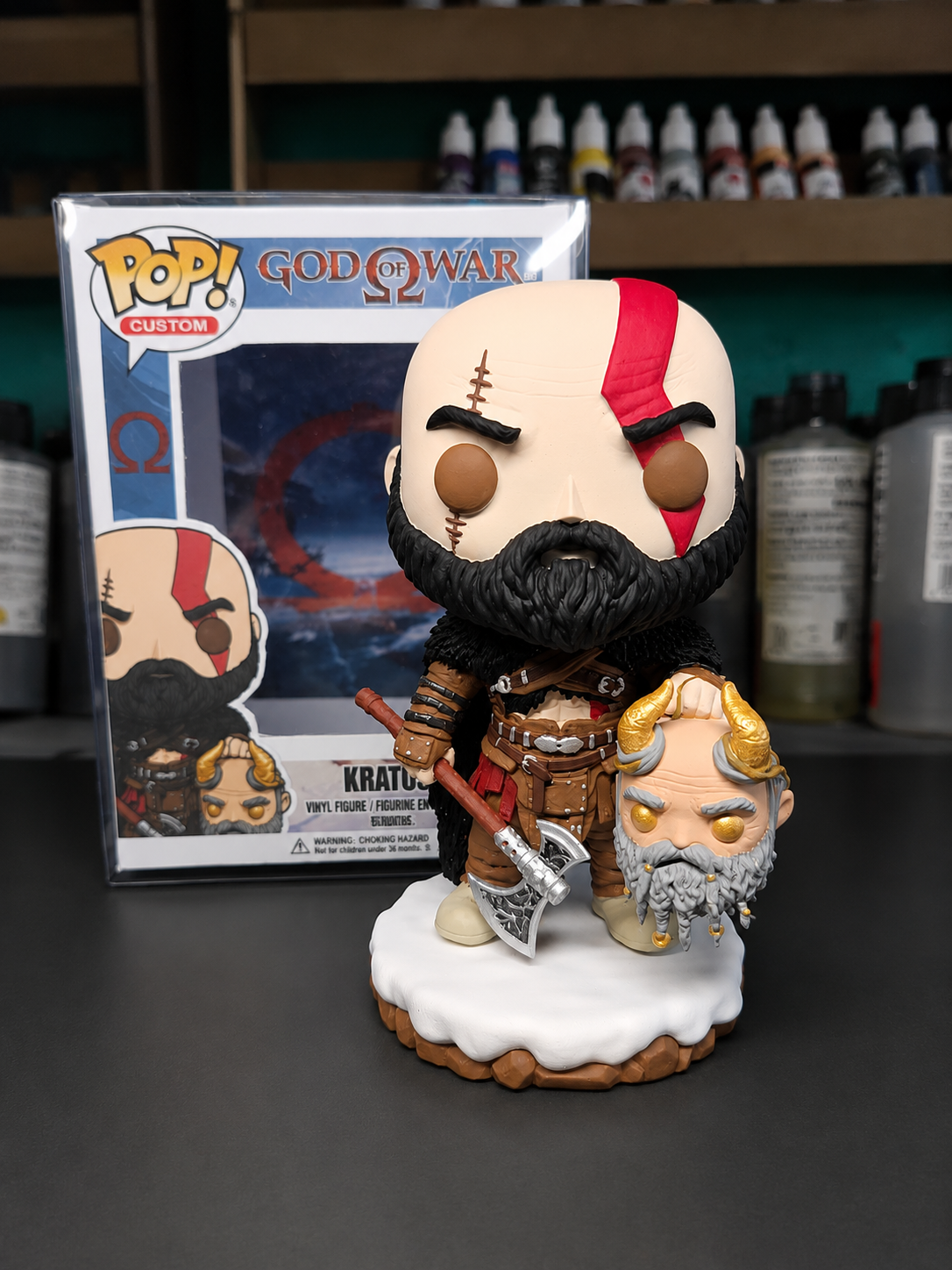 Kratos God Of War Custom Pop games collectible