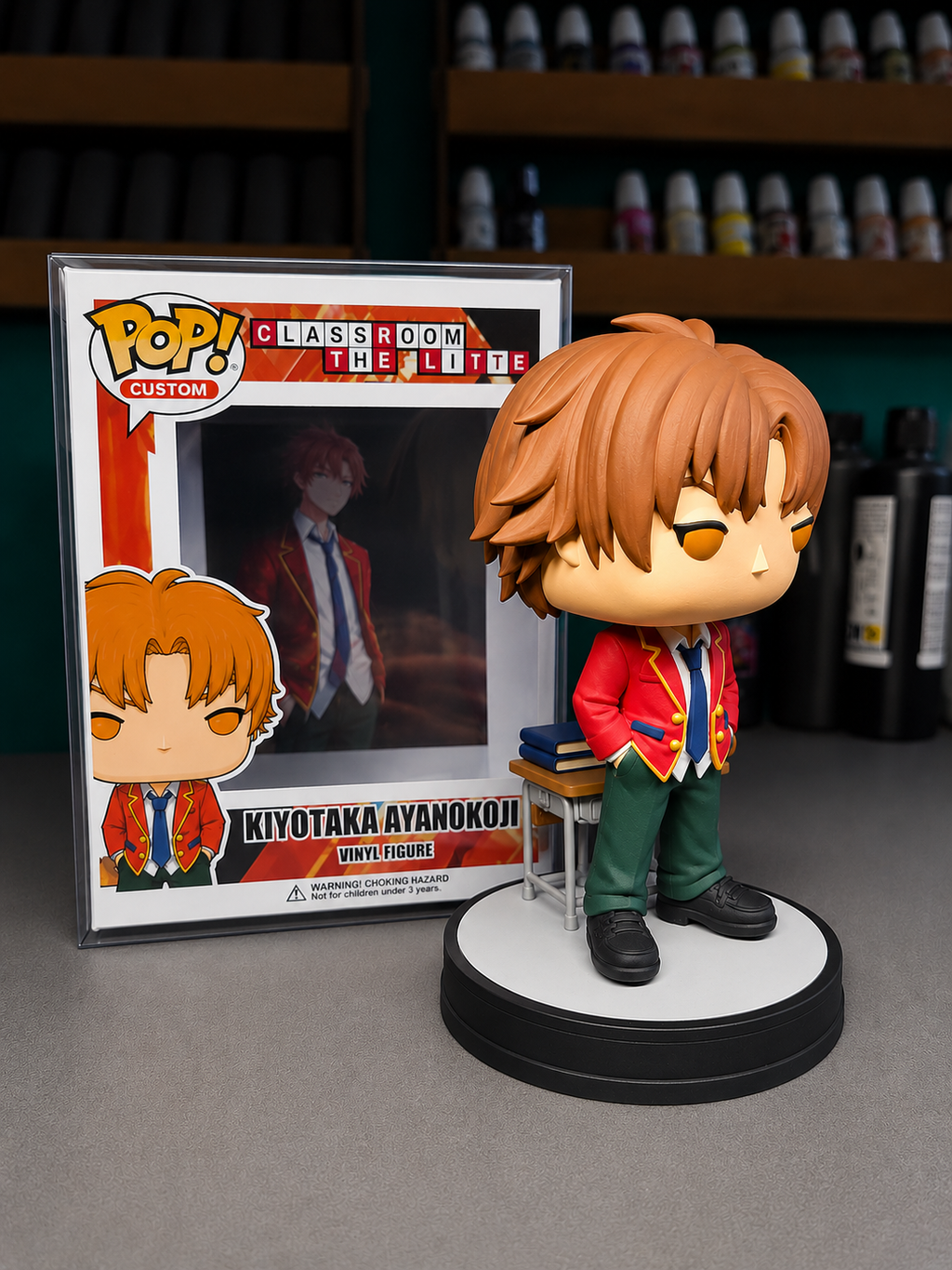 Kiyotaka Ayanokoji Custom Figure – Classroom of the Elite Anime Collectible custom pop