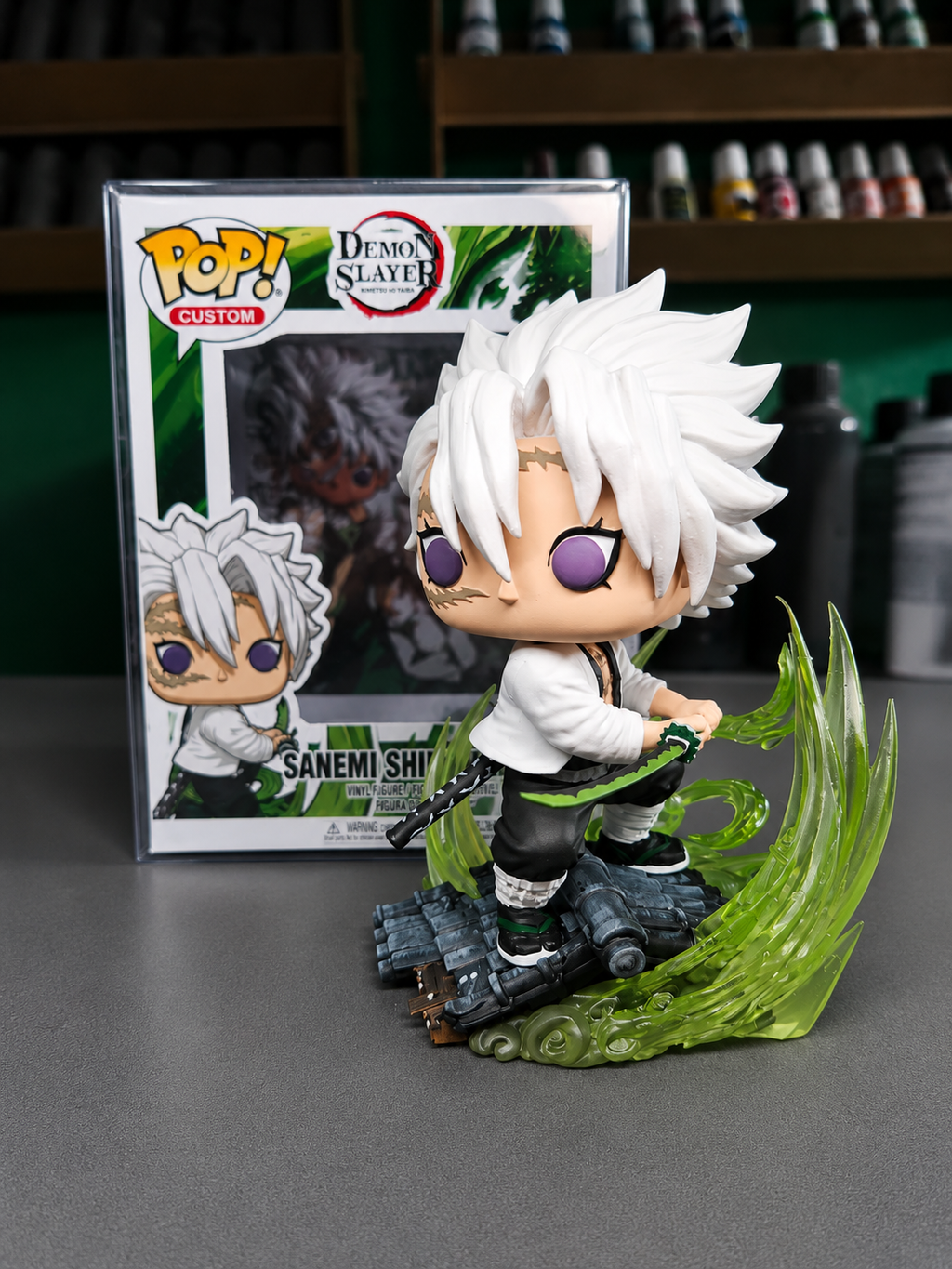 Sanemi shinagawa Custom Figure – Demon slayer Anime Collectible Custom Pop