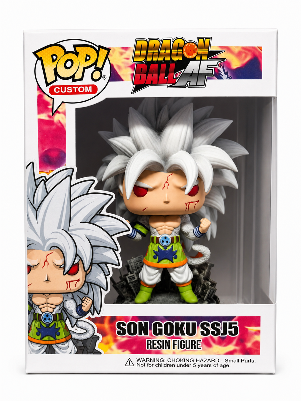 Son Goku SSJ5 V2 Dragon Ball AF Custom funko pop Anime Collectible