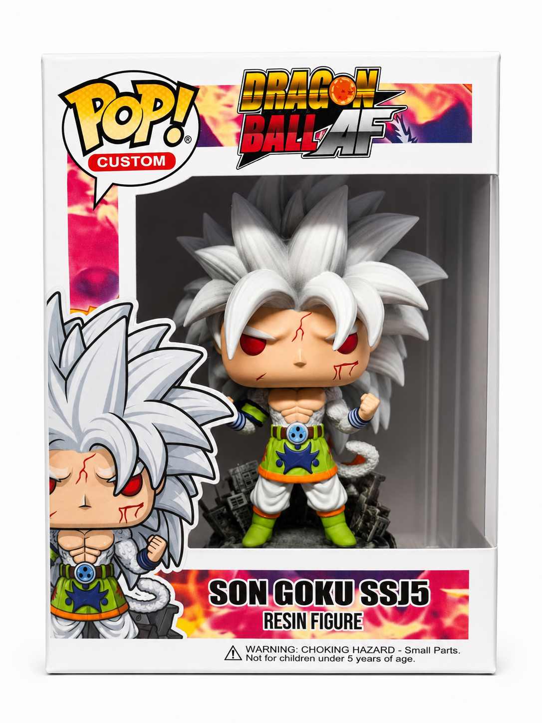 Son Goku SSJ5 V2 Dragon Ball AF Custom funko pop Anime Collectible