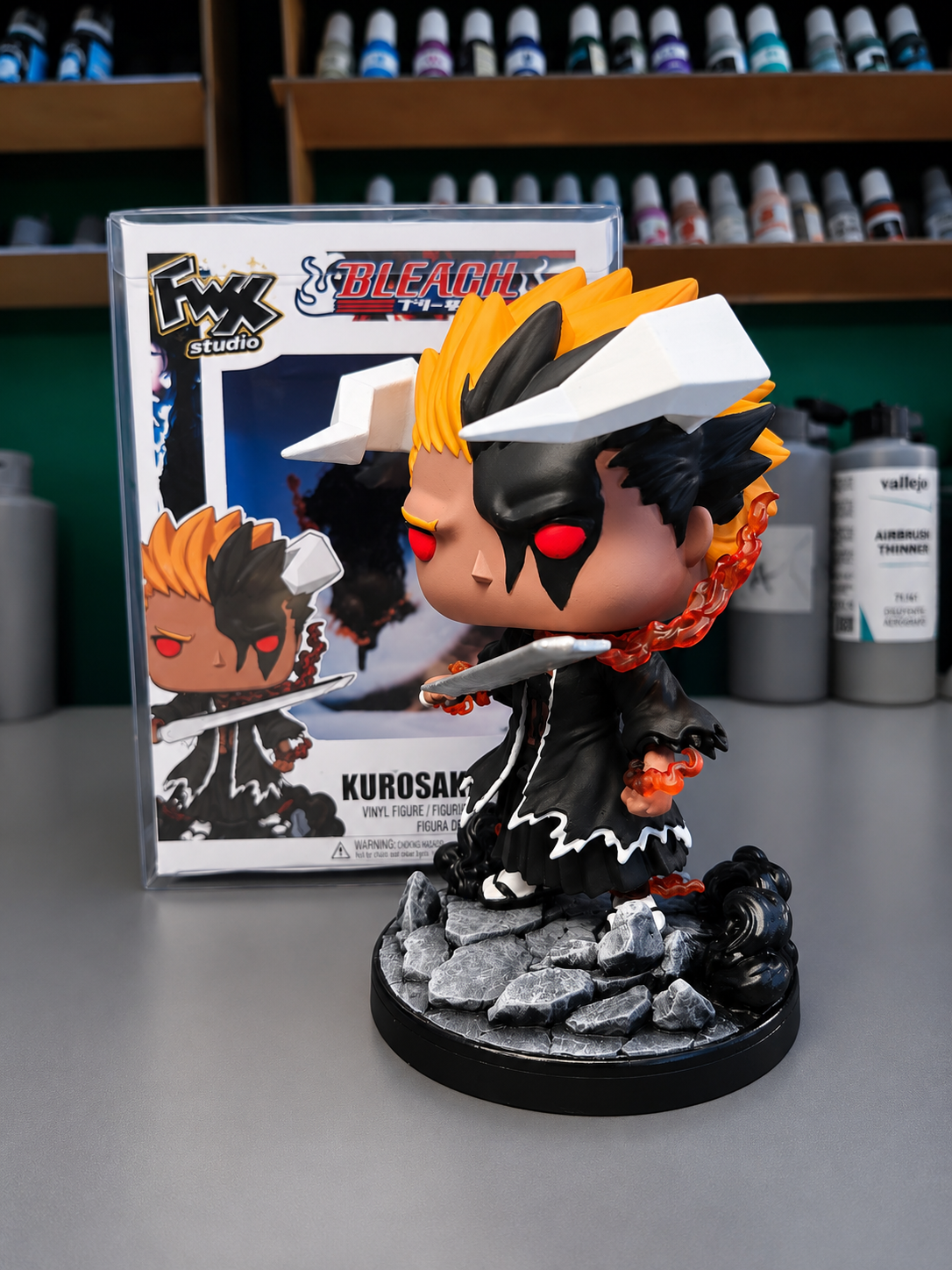 Kurosaki Ichigo bankai Blood chain bleach Tybw custom collectible resin figure