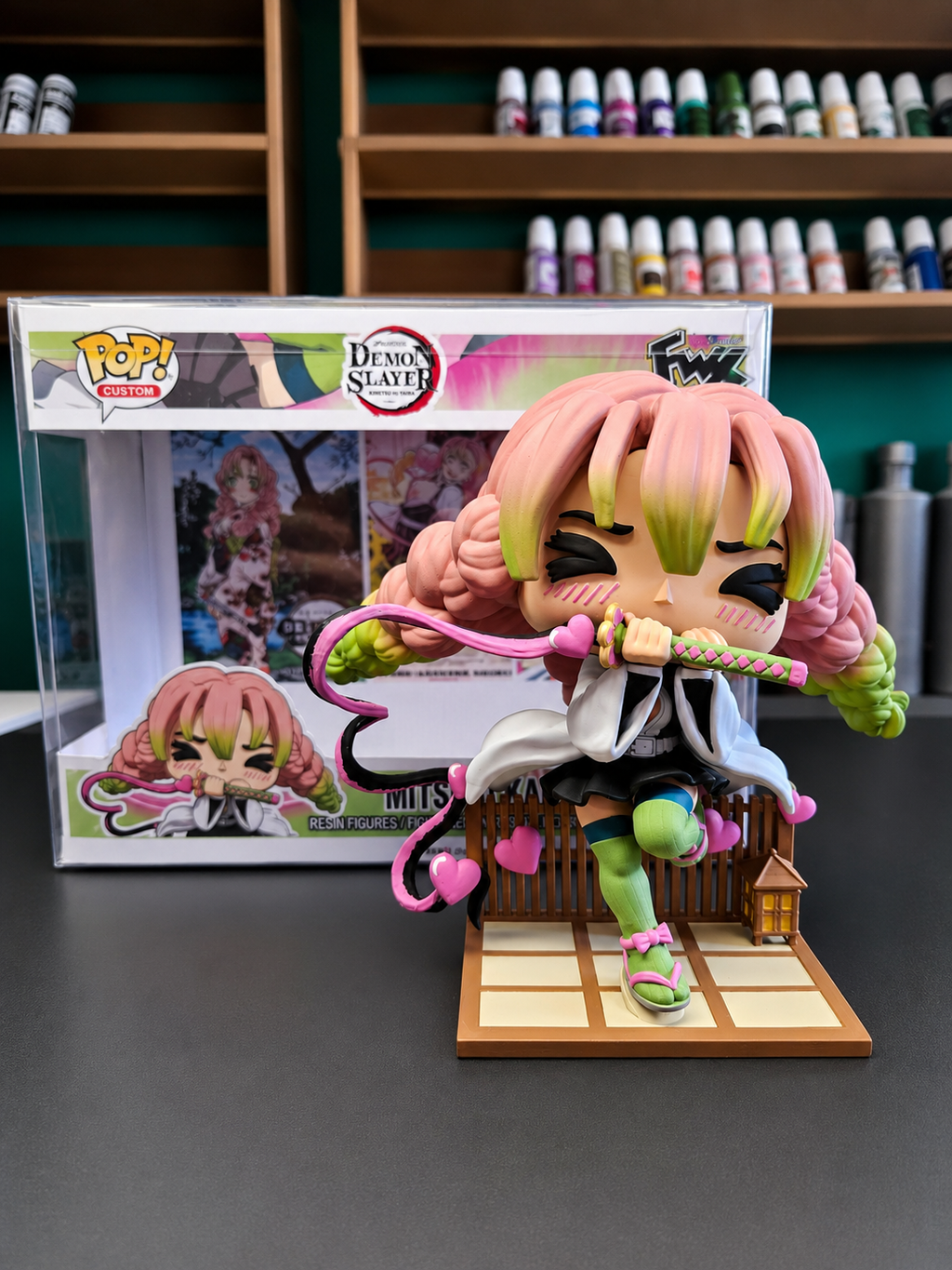 Mitsuri Kanroji Custom Figure – Demon slayer Anime Collectible Custom Pop