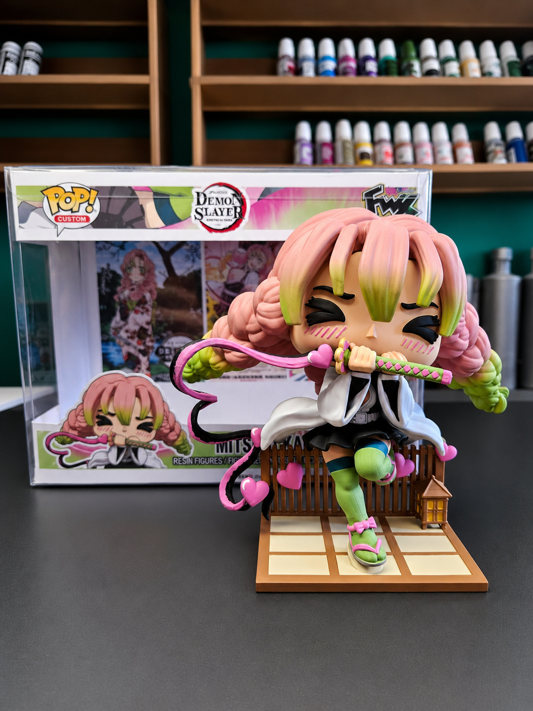 Mitsuri Kanroji Custom Figure – Demon slayer Anime Collectible Custom Pop