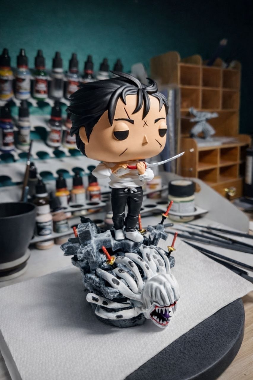 Custom Yuta Okkotsu Jujutsu Kaisen Funko Pop Figure – Handmade Anime Collectible