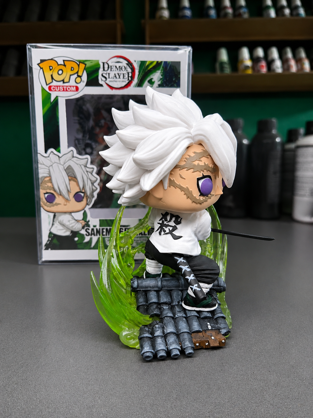 Sanemi shinagawa Custom Figure – Demon slayer Anime Collectible Custom Pop