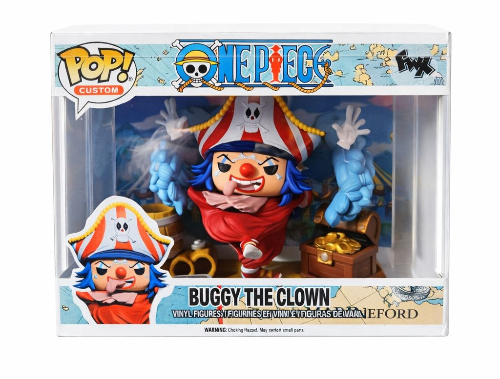 Custom Buggy The Clown One piece Funko Pop Figure – Handmade Anime Collectible