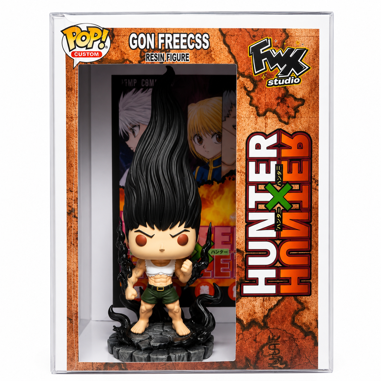 Gon Freecss – Adult Transformation Custom Funko Pop Resin Figure | Hunter x Hunter | FWX Studio