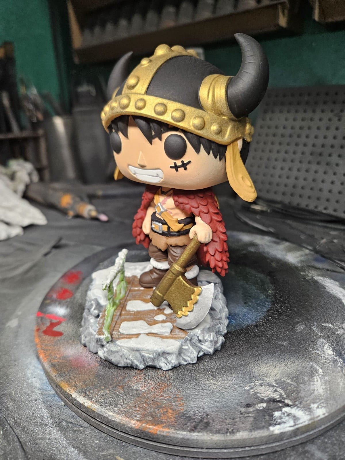 Luffy elbaf one piece custom funko pop