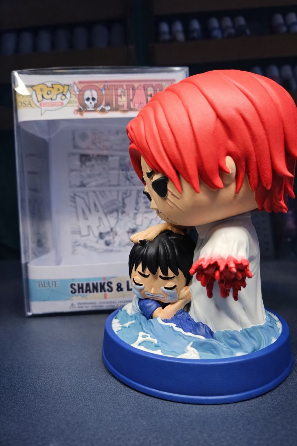 Shanks and Luffy Custom Figure – One Piece Anime Collectible custom pop