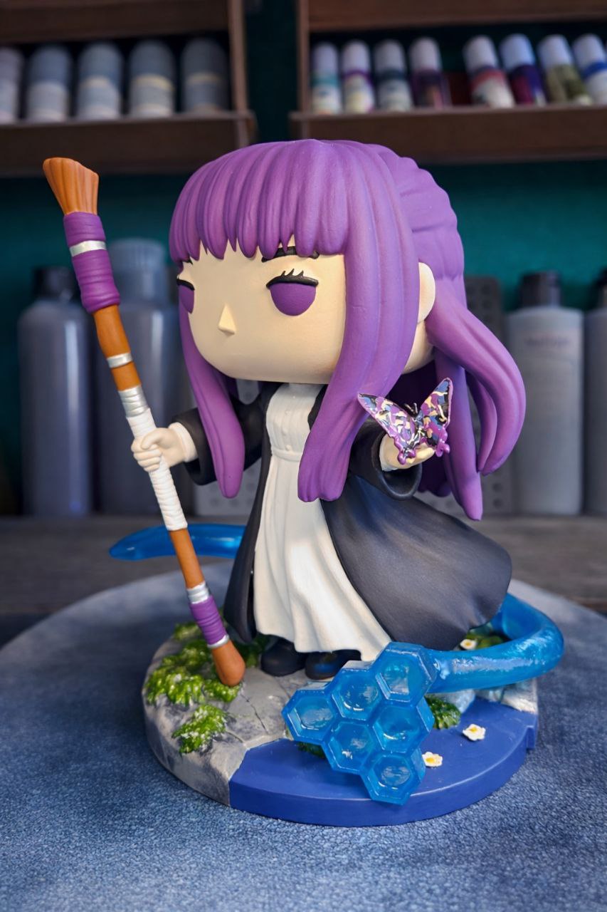 Custom Fern Frieren Funko Pop Figure – Handmade Anime Collectible
