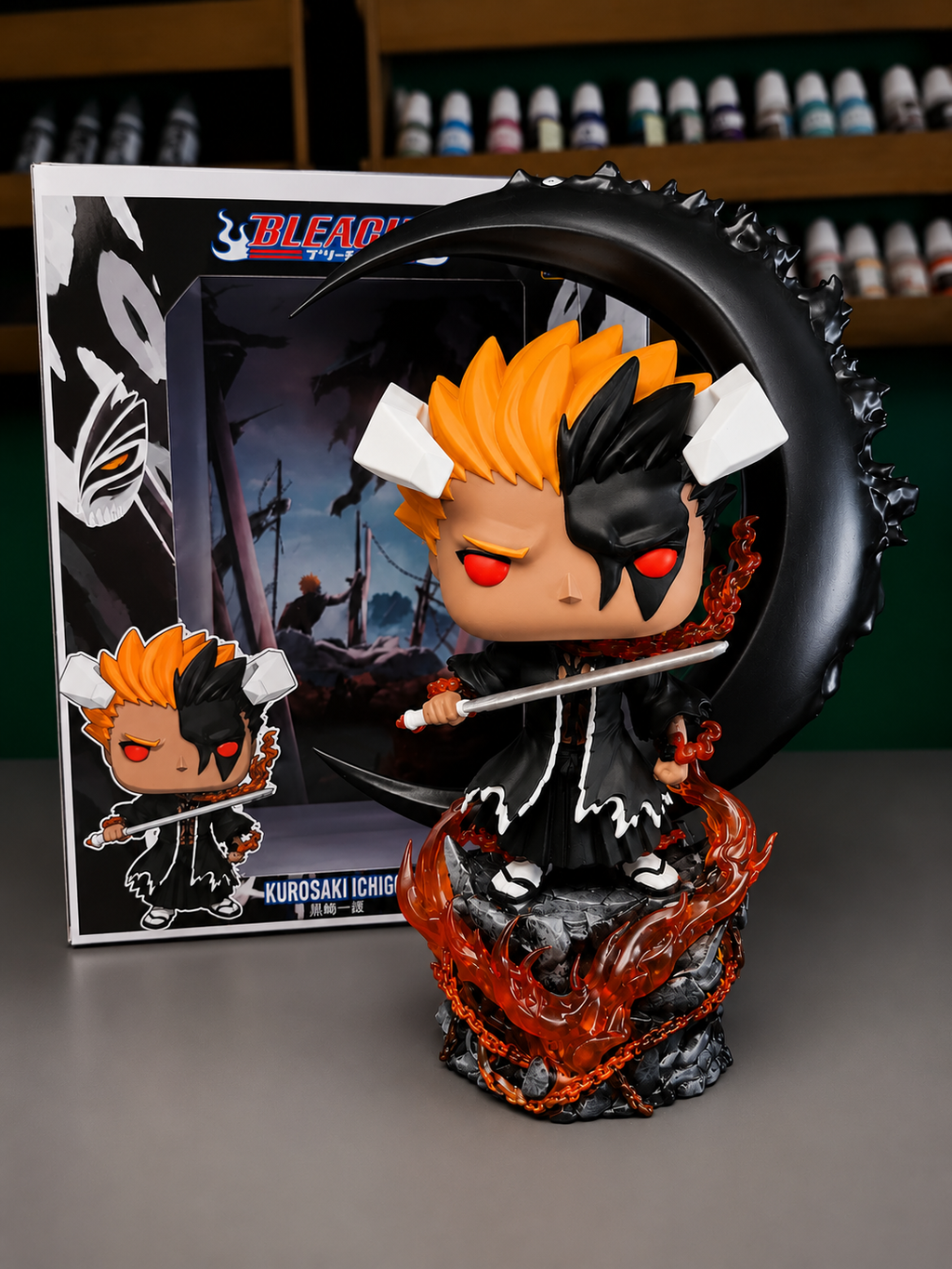 Ichigo Bankai Blood chains Bleach Tywb custom anime figure collectible