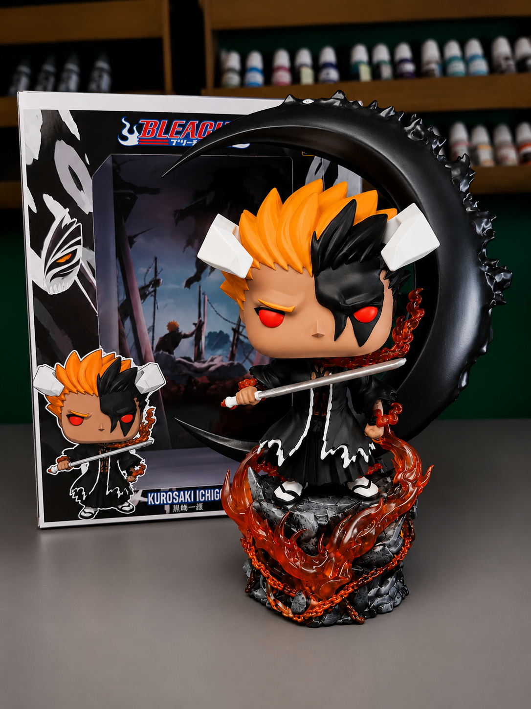Ichigo Bankai Blood chains Bleach Tywb custom anime figure collectible