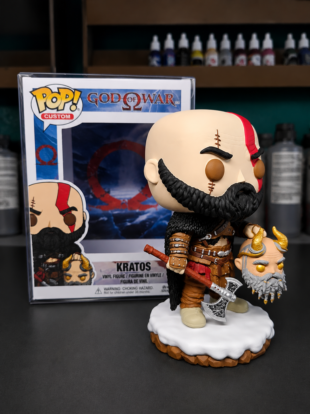 Kratos God Of War Custom Pop games collectible