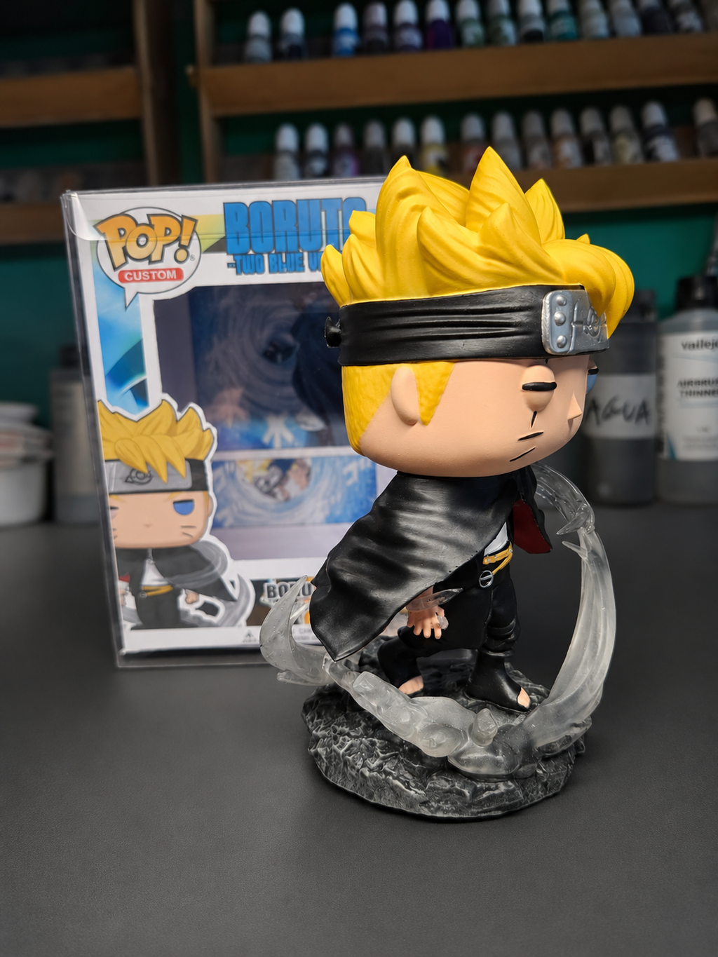 Boruto Rasengan Uzuhiko Two Blue vortex - custom funko pop Anime Collectible