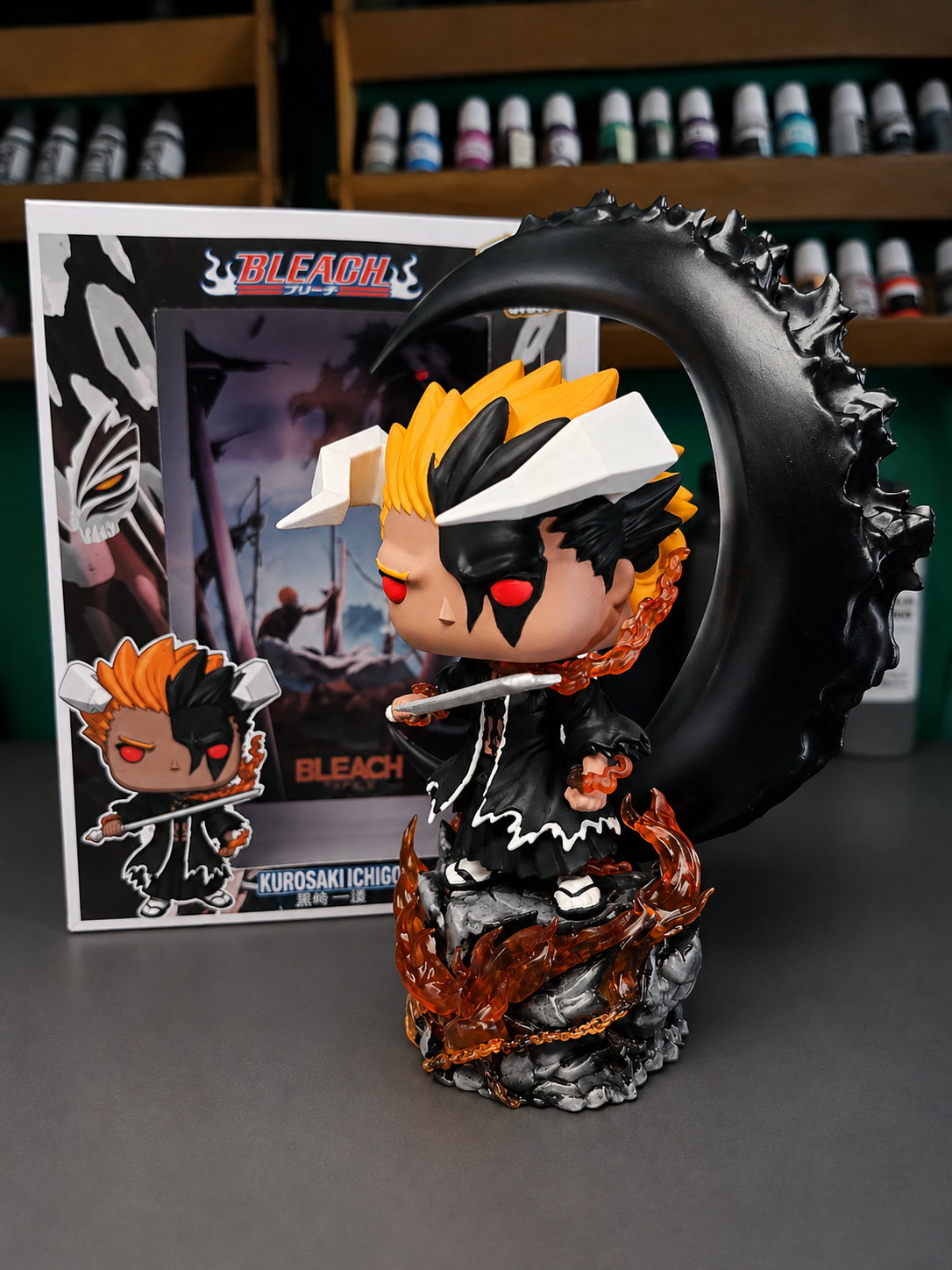 Ichigo Bankai Blood chains Bleach Tywb custom anime figure collectible