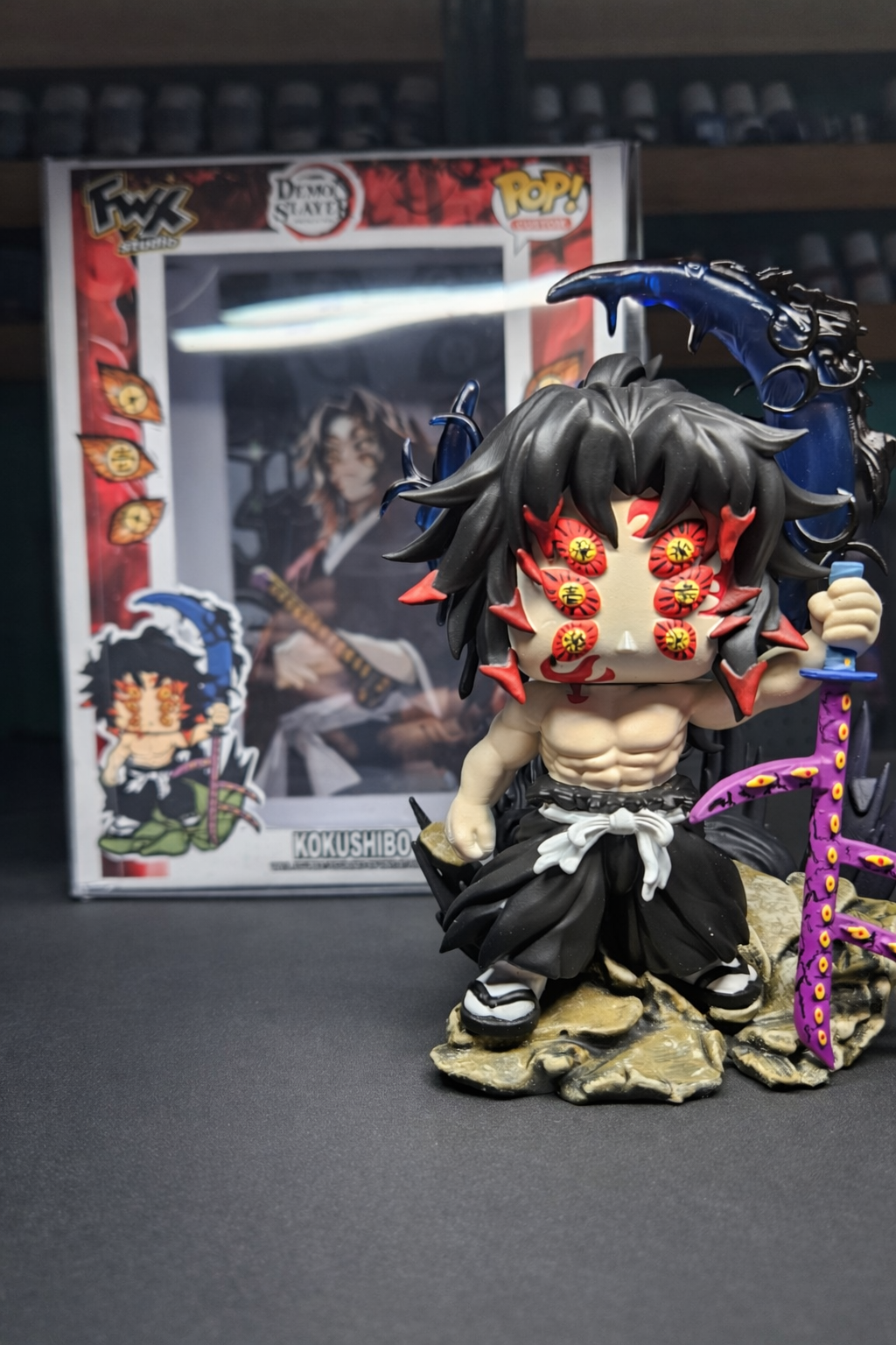 Kokushibo Custom Figure – Demon slayer Anime Collectible custom pop