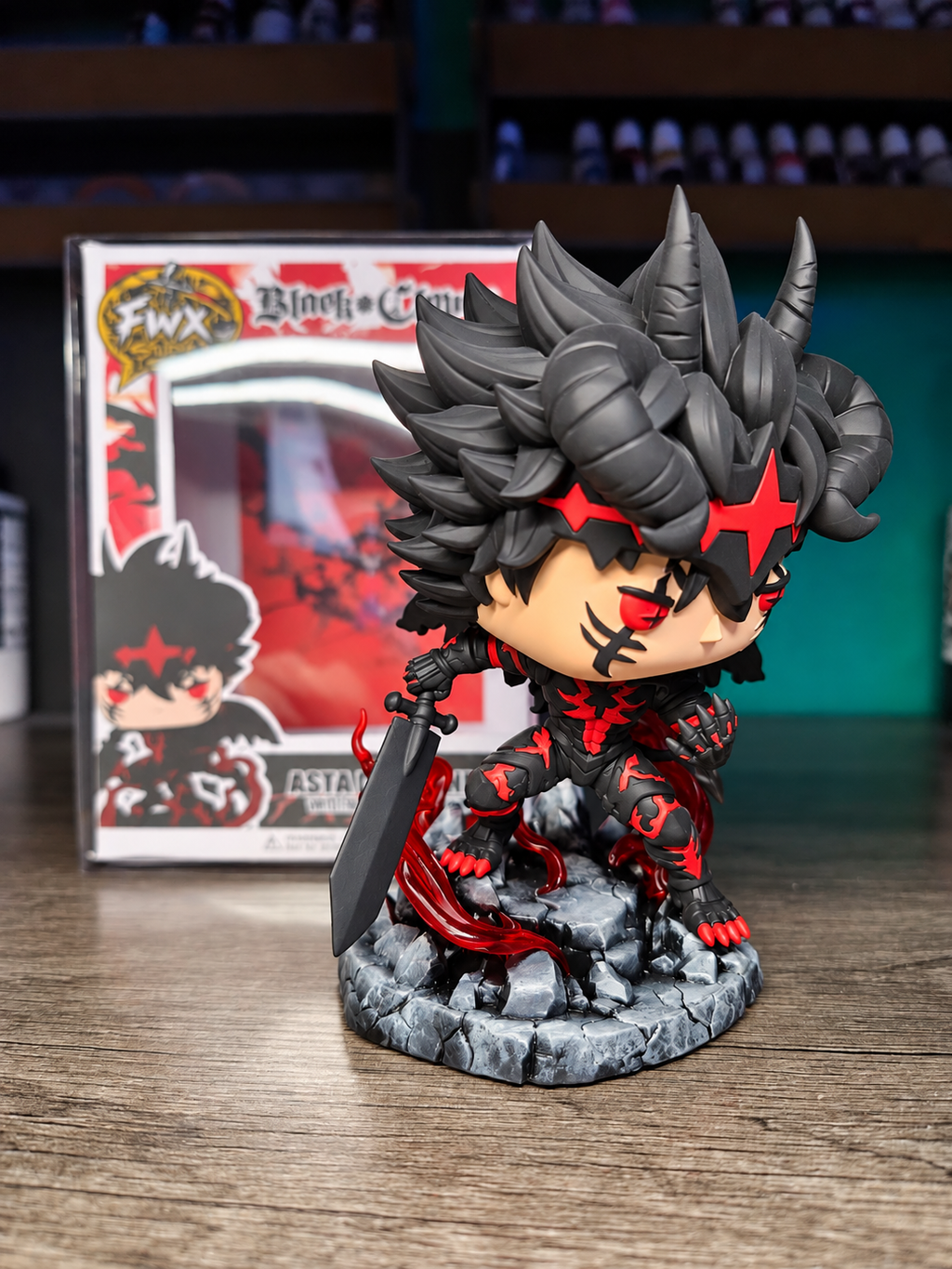 Asta Black Custom Figure - Black Clover Collectible custom pop