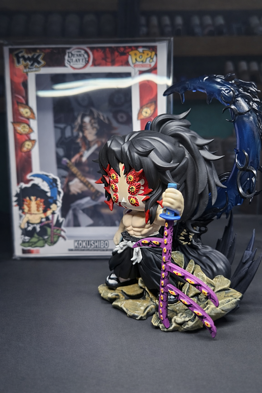 Kokushibo Custom Figure – Demon slayer Anime Collectible custom pop