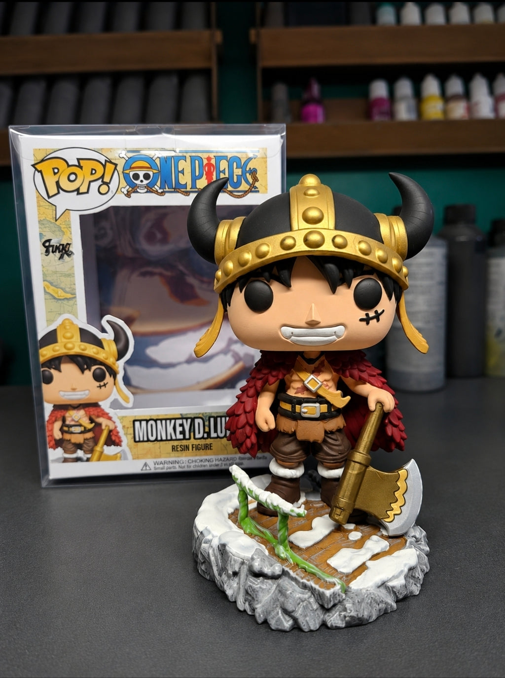 Custom Luffy Elbaph One Piece  Funko Pop Figure – Handmade Anime Collectible