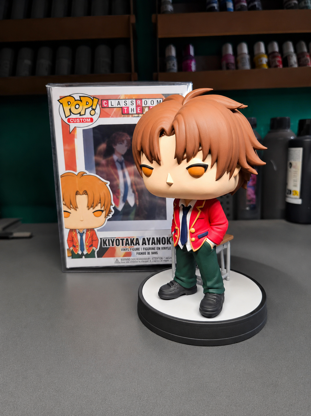 Kiyotaka Ayanokoji Custom Figure – Classroom of the Elite Anime Collectible custom pop
